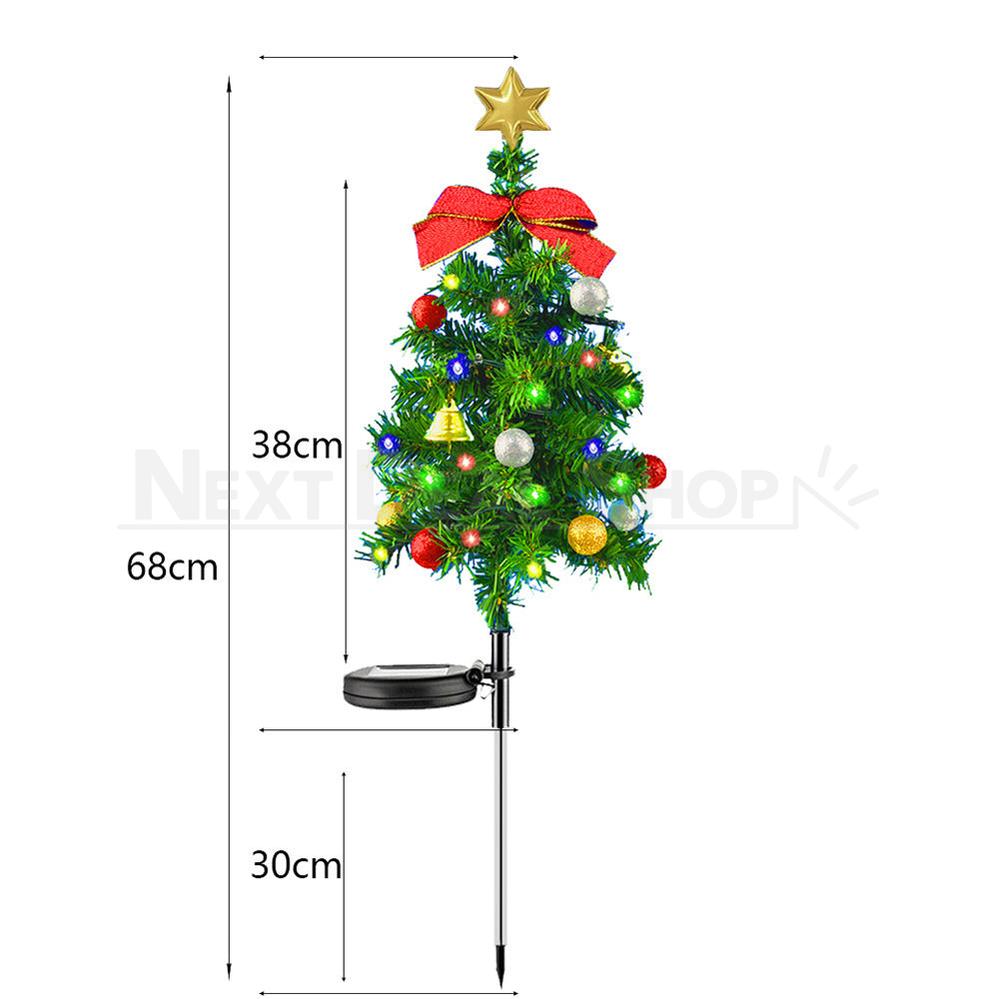 2 Pcs - Solar Powered LED Christmas Tree Stake Light-View 6-Next Deal Shop