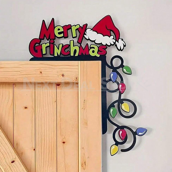 Christmas Wooden Door Frame Decoration – nextdealshop.com