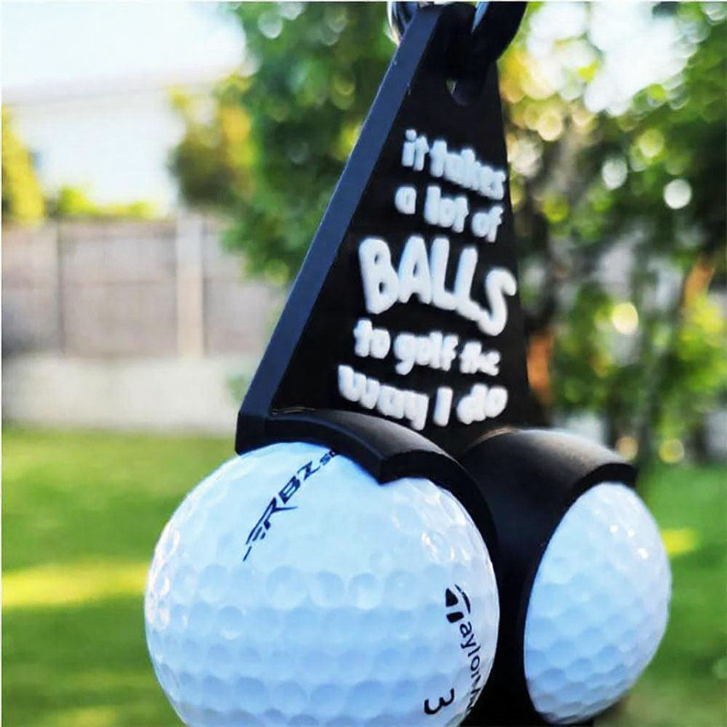 Funny Golf Ball Holder - Novelty Golf Accessory Decor