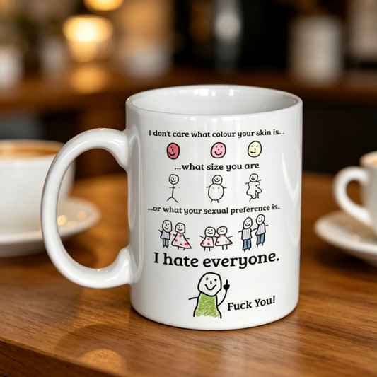 Funny Humorous Ceramic Coffee Mug ‑ Home Office Daily Drinkware Gag Gift