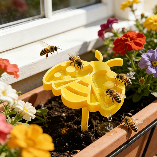 Pollinator-Friendly Bee Watering Station - 2-Pack, 3.9-Inch, Yard & Garden Flower Bed Decor-View 2-Next Deal Shop