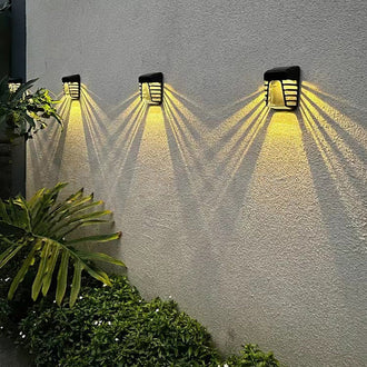 Solar-Powered Garden Wall Lamp