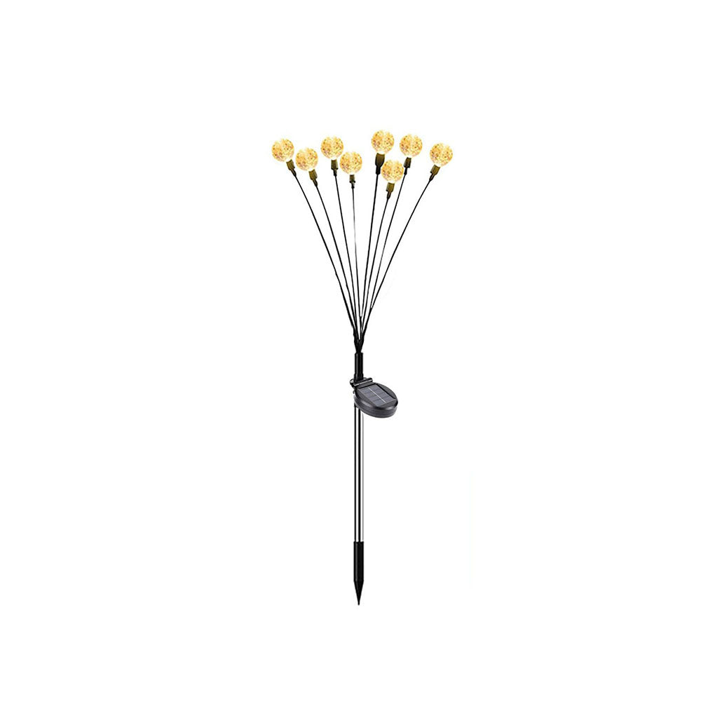 Solar Powered Crystal Bubble Firefly Garden Pathway Lawn Stake Lights-View 5-Next Deal Shop