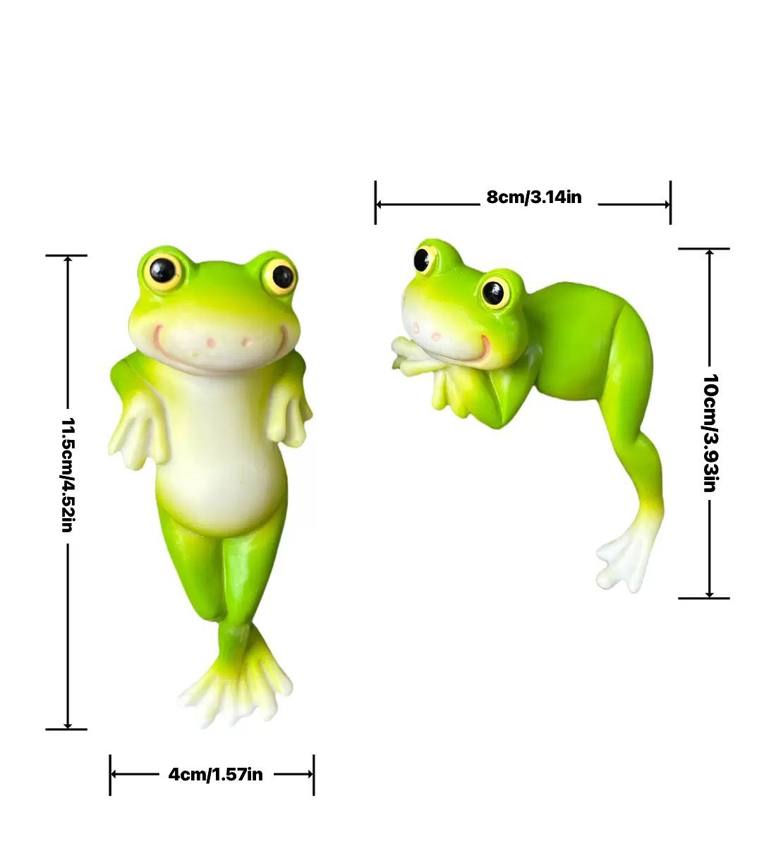 2 Pcs - Resin Frog Pot Hugger-Next Deal Shop-Next Deal Shop