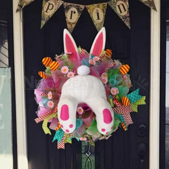Adorable Easter Bunny Butt Wreath
