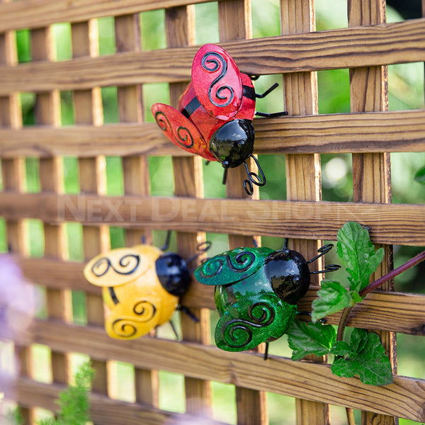 HandPainted Metal Beetle Wall Decor