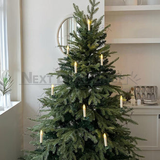 10 Pcs - Flameless Clip-On Christmas Tree Candle with Remote
