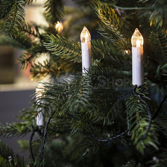 10 Pcs - Flameless Clip-On Christmas Tree Candle with Remote