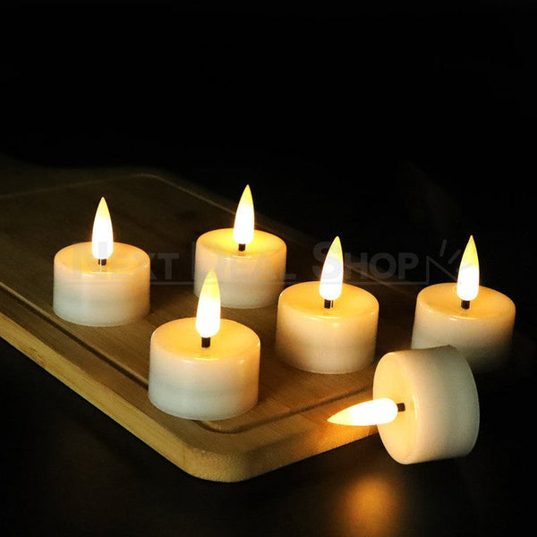 12 Pcs Flameless LED Flickering Tealight Candle