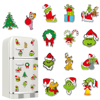 14 Pcs Naughty Christmas Magnet Ornament Set
