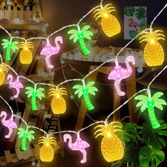 19.7 ft 40 LED Tropical Beach Hawaiian String Lights