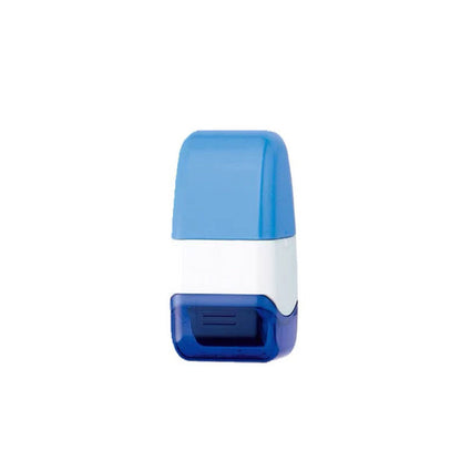 Identity Theft Protection Privacy Roller Stamp - Blue, Practical Anti Theft Security Confidential Document Redaction Tool for Home Office Use