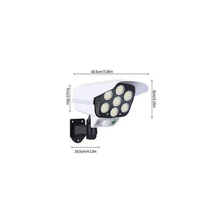 Solar Powered Motion Sensor Security Camera Style LED Wall Light - Waterproof Outdoor Wall Lamp for Patio Garden Yard Home Decor Lighting