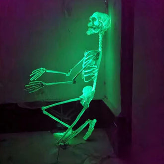 2 Pack Glow in the Dark Skeleton Decor