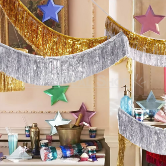 2 Pack - Metallic Foil Fringe Garland