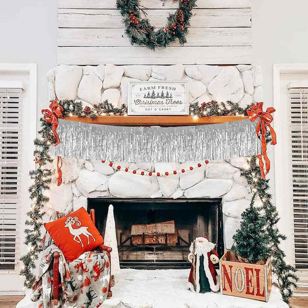 2 Pack Metallic Foil Fringe Garland