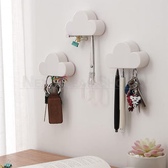 2 Pcs - Magnetic Cloud Key Holder