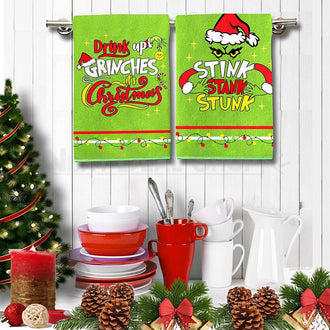 2 Pcs - Naughty Christmas Hand Towel