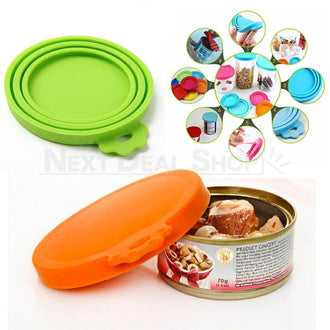 2 Pcs - Reusable Silicone Pet Food Can Lid