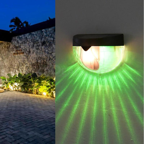 2 Pcs - Solar Powered Color Changing Sunbeam Pattern Light ...