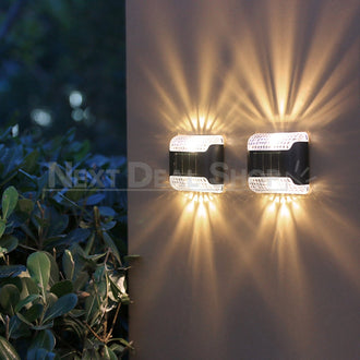2 Pcs - Solar Powered Up & Down Garden Wall Light