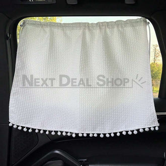 2 Pcs - Waffle Weave Car Side Window Sunshade