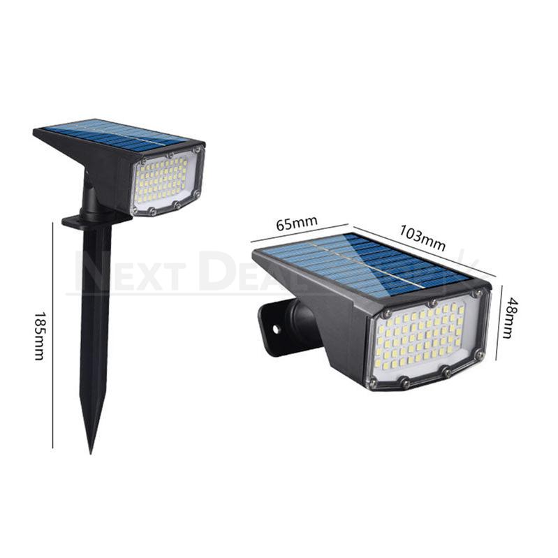 2-in-1 Solar Powered LED Outdoor Spotlight-View 4-Next Deal Shop