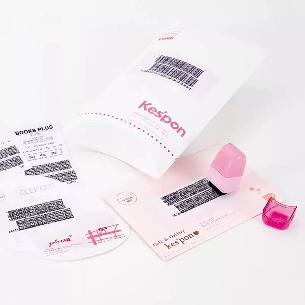 Identity Theft Protection Privacy Roller Stamp - Pink, Practical Anti Theft Security Confidential Document Redaction Tool for Home Office Use