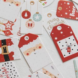 24 Pcs Christmas Gift Tag Set