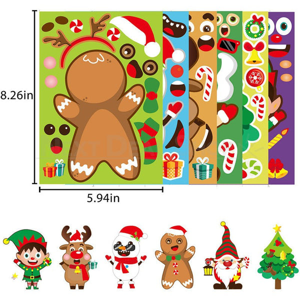 24 Sheets Make Your Own Christmas Sticker Next Deal Shop