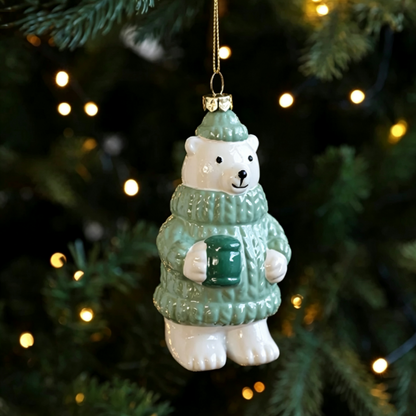 3 Pcs Christmas Hanging Ornaments Set - Xmas Tree Decor