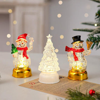 3 Pcs LED Light Up Christmas Ornament Set