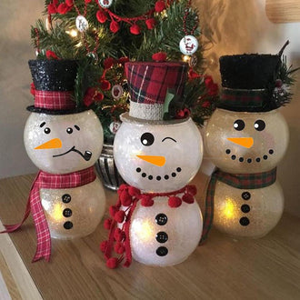 32 Pcs - Christmas Snowman Face Sticker