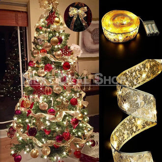 32ft LED Light Up Christmas Ribbon