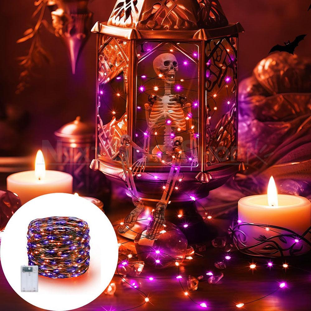 39 ft Halloween LED Copper Wire String Lights-View 1-Next Deal Shop