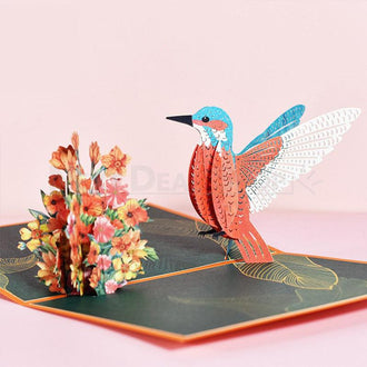 3D Hummingbird Pop Up Card
