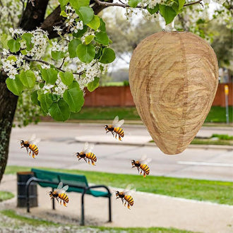 4 Pack - Hanging Wasp Nest Decoy