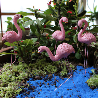 4 Pcs - Flamingo Garden Stake