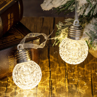 4 Pcs - LED Christmas Bulb Ornament Light