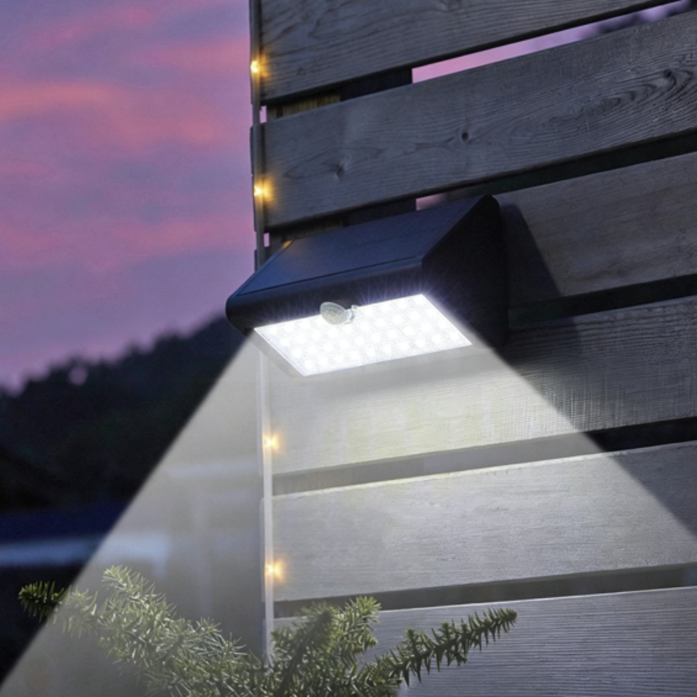 400 Lumens Solar-Powered Motion Sensor Light - Super Bright, No Wiring Needed, Easy Installations.