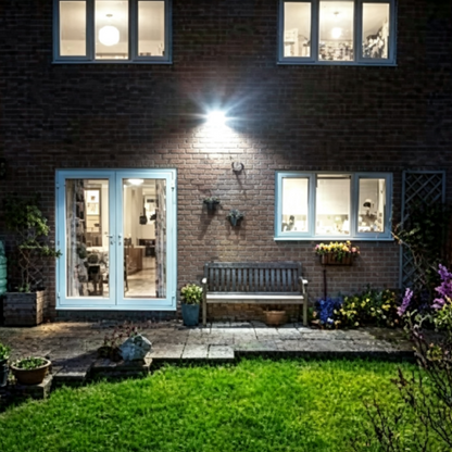 400 Lumens Solar-Powered Motion Sensor Light - Super Bright, No Wiring Needed, Easy Installations.
