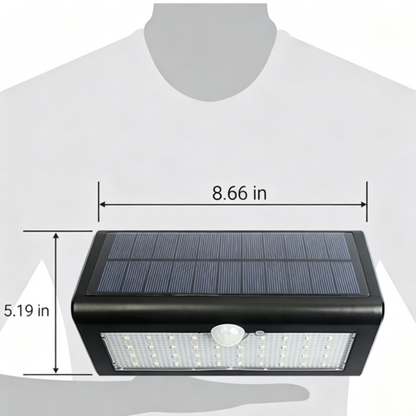 400 Lumens Solar-Powered Motion Sensor Light - Super Bright, No Wiring Needed, Easy Installations.
