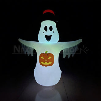47 inch Halloween Light Up Inflatable Pumpkin Ghost Decoration