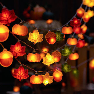 4.92 ft 10 LED Cozy Autumn String Lights