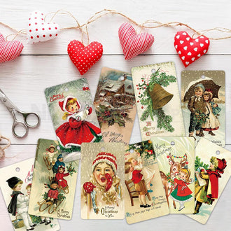 50 Pcs Vintage Christmas Gift Tag
