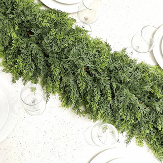 5.9 ft Festive Evergreen Pine Garland