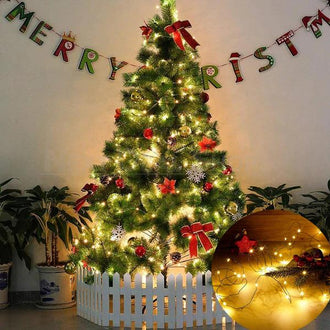 65.6 ft - Festive Twinkle Copper Wire String Light