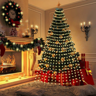6.56 Ft x 16 Lines Christmas Tree Waterfall Light
