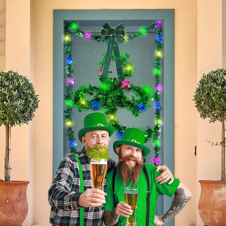 6.56 ft St. Patrick's Day Tinsel Garland Light