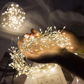 6.56ft  Copper Wire Firecracker String Light